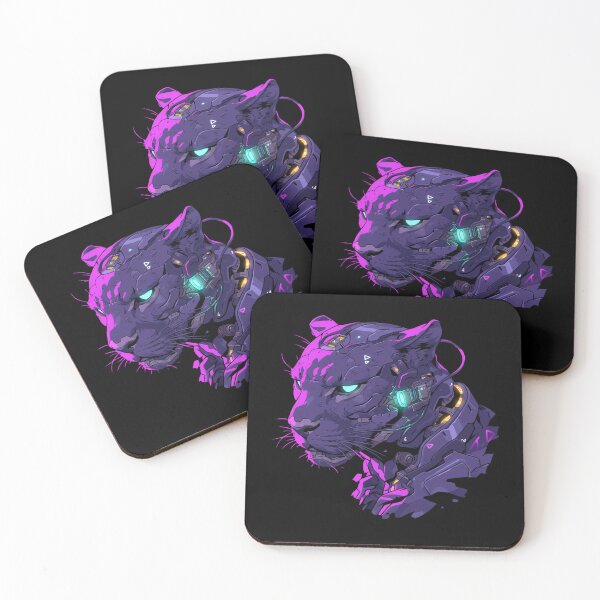 Item preview, Cyber Black Panther // Black Panther // Cool Animal // Cyber Animal // Future Animal Art // Animal Warrior // Animal Cute Art // Gaming Aesthetic stickers designed and sold by SMARTKIT  DESIGNAGENCY.
