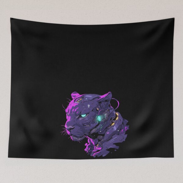 Item preview, Cyber Black Panther // Black Panther // Cool Animal // Cyber Animal // Future Animal Art // Animal Warrior // Animal Cute Art // Gaming Aesthetic stickers designed and sold by SMARTKIT  DESIGNAGENCY.