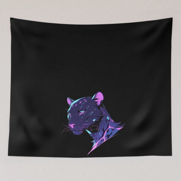Item preview, Cyber Black Panther // Black Panther // Cool Animal // Cyber Animal // Future Animal Art // Animal Warrior // Animal Cute Art // Gaming Aesthetic stickers designed and sold by SMARTKIT  DESIGNAGENCY.