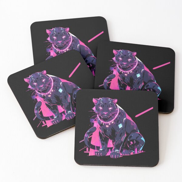 Item preview, Cyber Black Panther // Black Panther // Cool Animal // Cyber Animal // Future Animal Art // Animal Warrior // Animal Cute Art // Gaming Aesthetic stickers designed and sold by SMARTKIT  DESIGNAGENCY.
