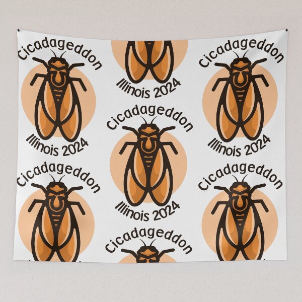 Item preview, Cicadageddon Illinois 2024 designed and sold by EmeraldeaArt.