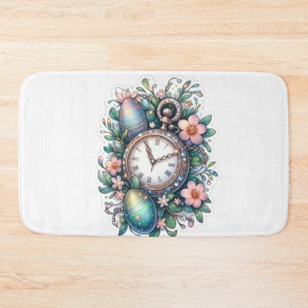 Item preview, clock  Easter sticker designed and sold by Expressions-Sel.