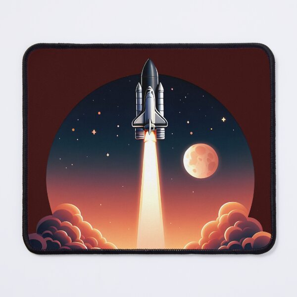 Item preview, Sticker of Launching of Rocket from Launch Pad designed and sold by creativekrish.