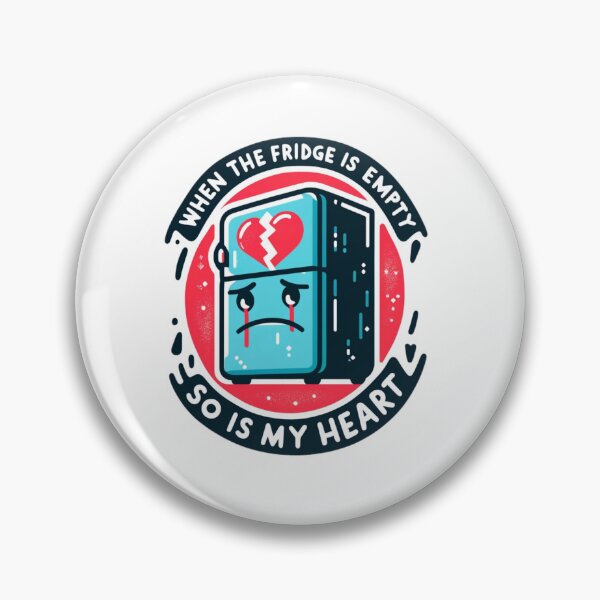 Item preview, Empty Fridge, Empty Heart - Quirky Kitchen Art designed and sold by Viviglow.