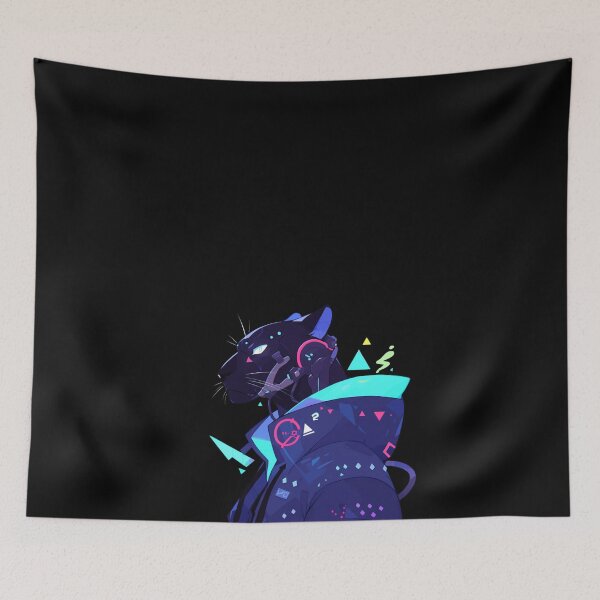 Item preview, Cyber Black Panther // Black Panther // Cool Animal // Cyber Animal // Future Animal Art // Animal Warrior // Animal Cute Art // Gaming Aesthetic stickers designed and sold by SMARTKIT  DESIGNAGENCY.