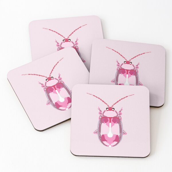 Item preview, Pink Flee Beetle (Light) designed and sold by okaymoose.
