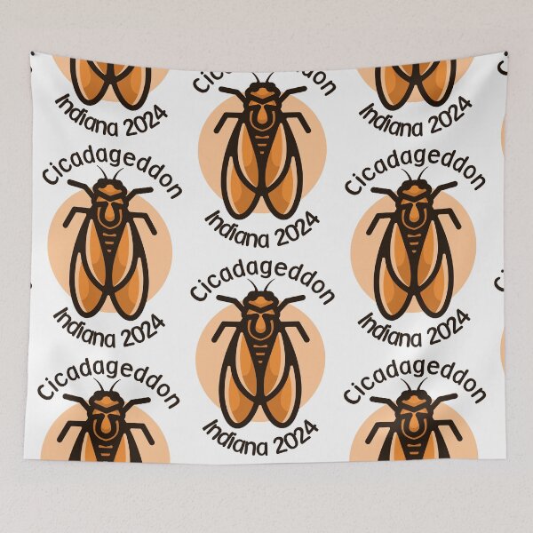 Item preview, Cicadageddon Indiana 2024 designed and sold by EmeraldeaArt.