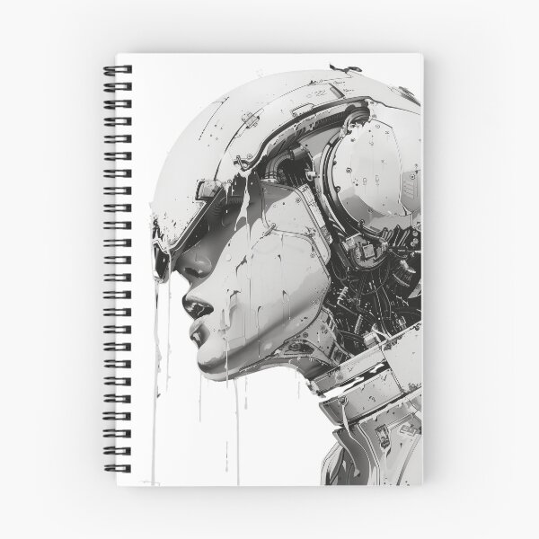Item preview, Cybernetic Elegance in Monochrome designed and sold by palmyst.