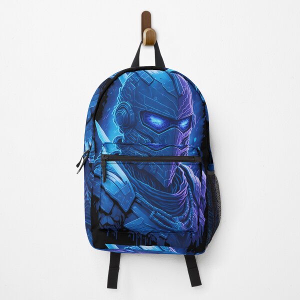 Item preview, Cyberpunk Neon Blue Knight designed and sold by TondoMeander.