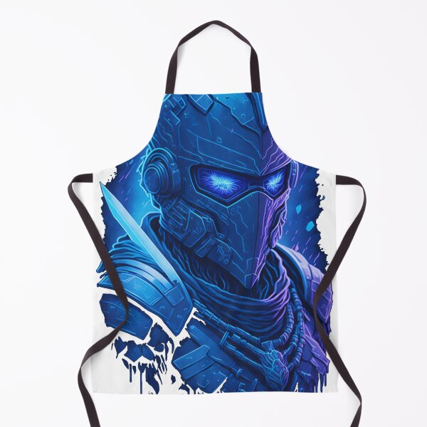 Item preview, Cyberpunk Neon Blue Knight designed and sold by TondoMeander.