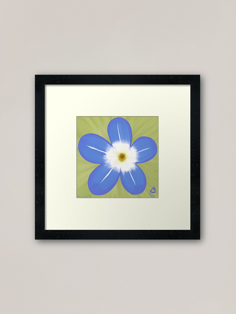 Thumbnail 1 of 7, Framed Art Print, #LiveLikeME - Forget-ME-not! designed and sold by Lians-Designs.
