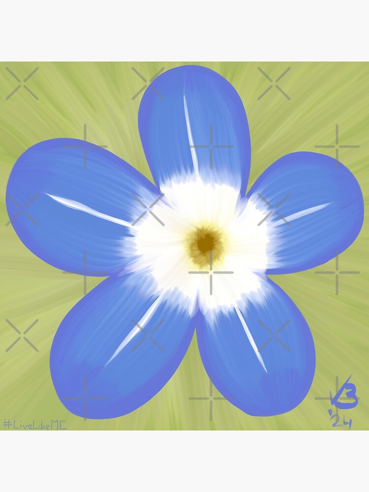 Thumbnail 7 of 7, Framed Art Print, #LiveLikeME - Forget-ME-not! designed and sold by Lians-Designs.