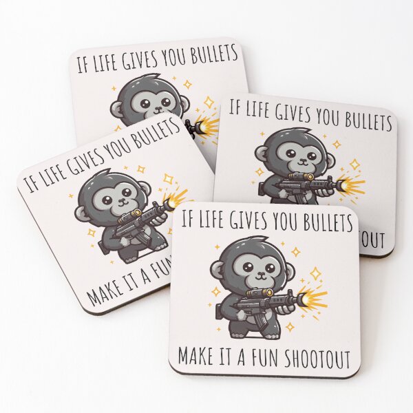 Item preview, Machine Gun Monkey designed and sold by LemuellTrends.