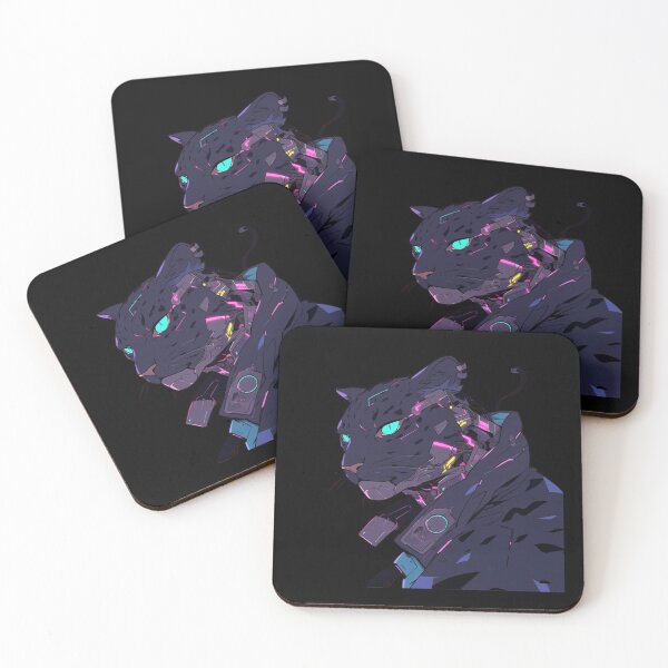 Item preview, Cyber Black Panther // Black Panther // Cool Animal // Cyber Animal // Future Animal Art // Animal Warrior // Animal Cute Art // Gaming Aesthetic stickers designed and sold by SMARTKIT  DESIGNAGENCY.