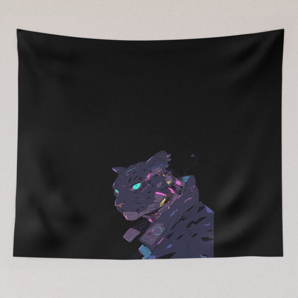 Item preview, Cyber Black Panther // Black Panther // Cool Animal // Cyber Animal // Future Animal Art // Animal Warrior // Animal Cute Art // Gaming Aesthetic stickers designed and sold by SMARTKIT  DESIGNAGENCY.