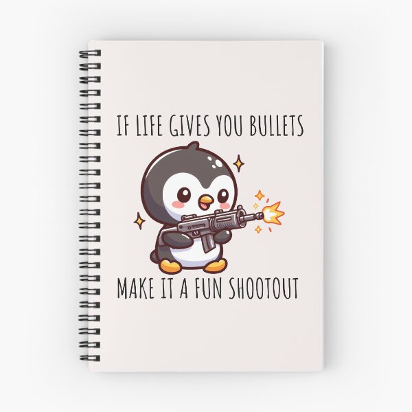 Item preview, Machine Gun Penguin designed and sold by LemuellTrends.