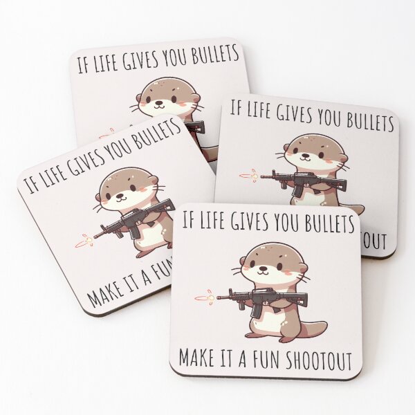 Item preview, Machine Gun Otter designed and sold by LemuellTrends.