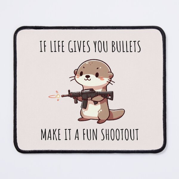 Item preview, Machine Gun Otter designed and sold by LemuellTrends.