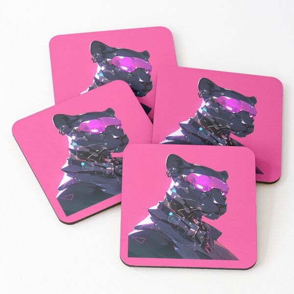 Item preview, Cyber Black Panther // Black Panther // Cool Animal // Cyber Animal // Future Animal Art // Animal Warrior // Animal Cute Art // Gaming Aesthetic stickers designed and sold by SMARTKIT  DESIGNAGENCY.