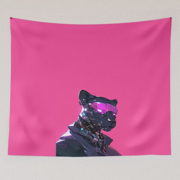 Item preview, Cyber Black Panther // Black Panther // Cool Animal // Cyber Animal // Future Animal Art // Animal Warrior // Animal Cute Art // Gaming Aesthetic stickers designed and sold by SMARTKIT  DESIGNAGENCY.