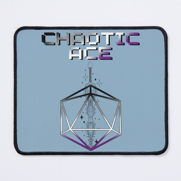 Item preview, Chaotic Ace Pride Flag Colors, Asexual D20, Ace D&D designed and sold by Travelslightly.