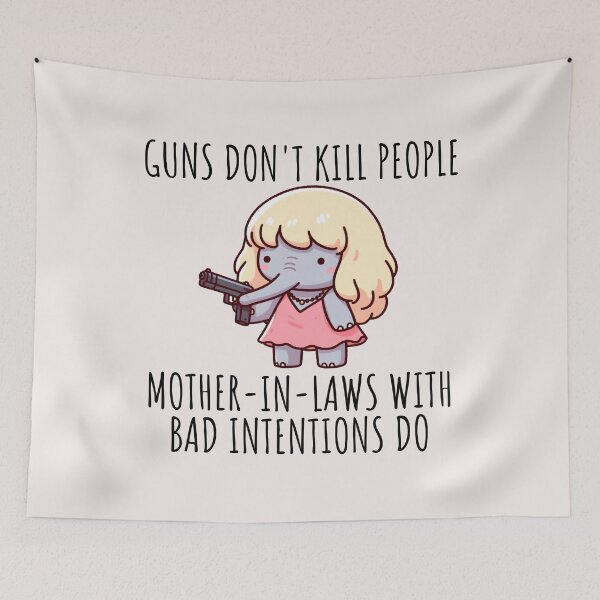 Item preview, Guns Dont Kill People Elephant designed and sold by LemuellTrends.