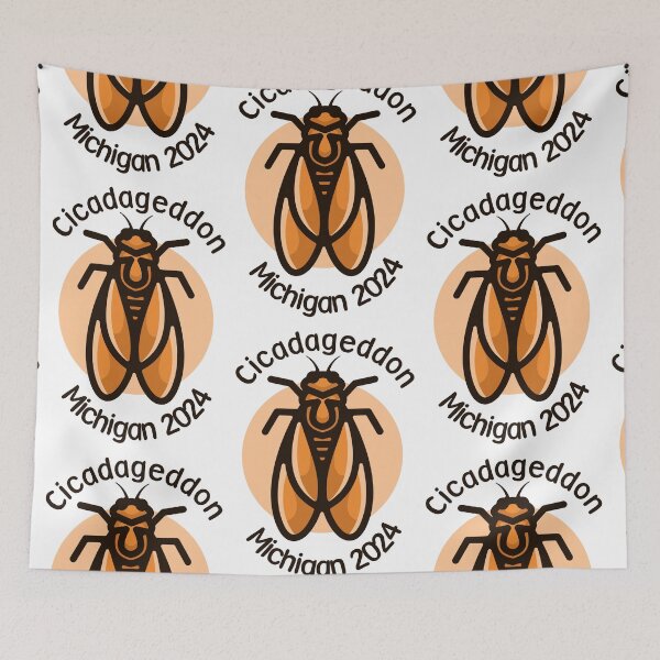 Item preview, Cicadageddon Michigan 2024 designed and sold by EmeraldeaArt.