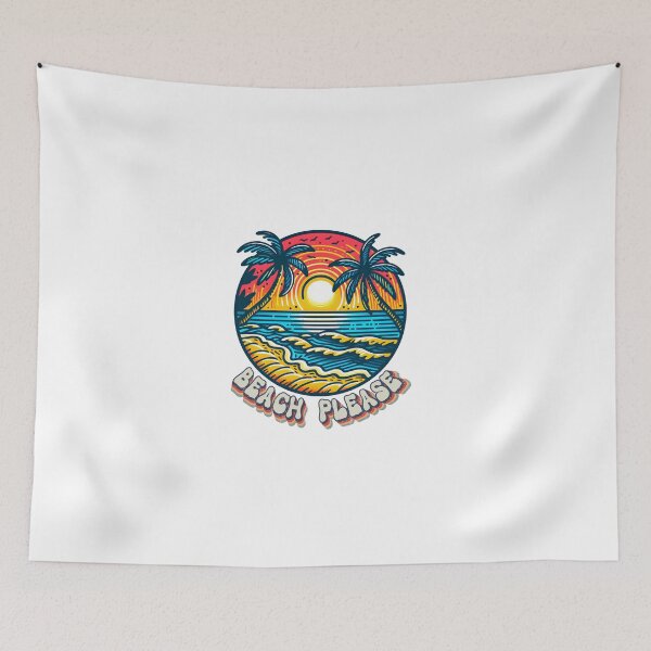 Item preview, beach please, beach puns, gift for beach lover designed and sold by Kondi-Art.