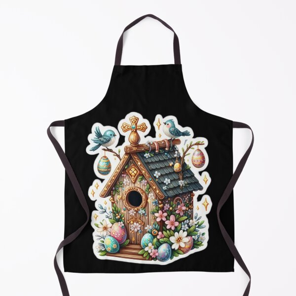 Item preview, bird house with Easter decor Easter sticker designed and sold by Expressions-Sel.