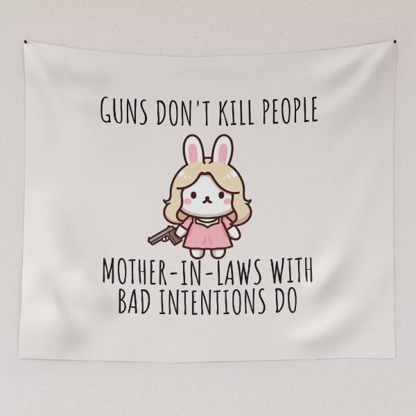 Item preview, Guns Dont Kill People Bunny designed and sold by LemuellTrends.