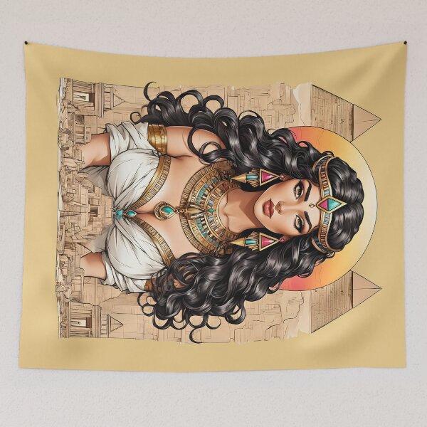 Item preview, Cleopatra Queen of Egypt retro vintage comic design designed and sold by BorgSpareParts.