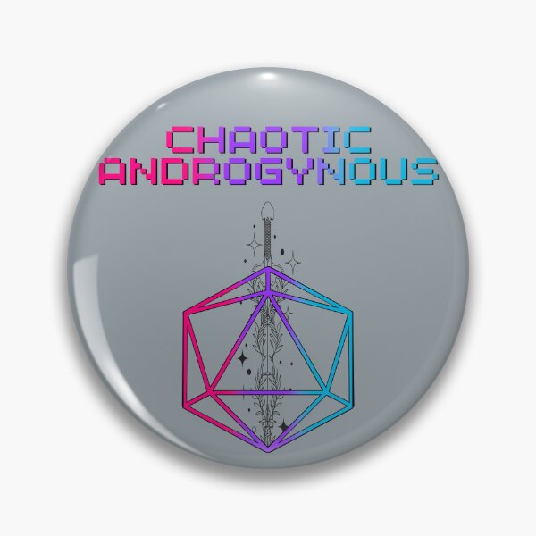 Item preview, Chaotic Androgynous Pride Flag Colors, Androgynous D20, Androgynous D&D designed and sold by Travelslightly.