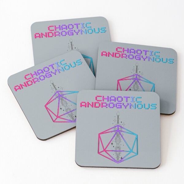 Item preview, Chaotic Androgynous Pride Flag Colors, Androgynous D20, Androgynous D&D designed and sold by Travelslightly.