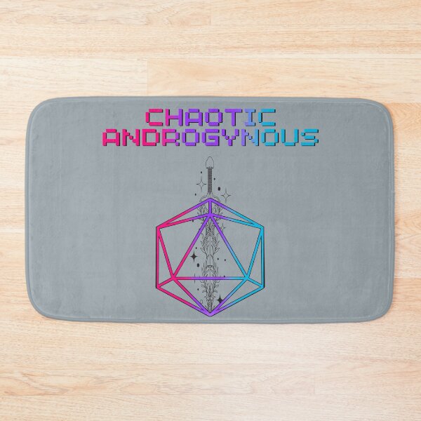 Item preview, Chaotic Androgynous Pride Flag Colors, Androgynous D20, Androgynous D&D designed and sold by Travelslightly.