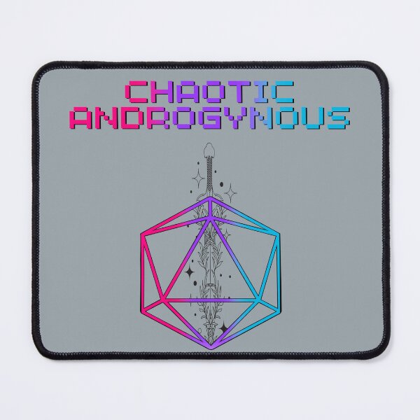 Item preview, Chaotic Androgynous Pride Flag Colors, Androgynous D20, Androgynous D&D designed and sold by Travelslightly.