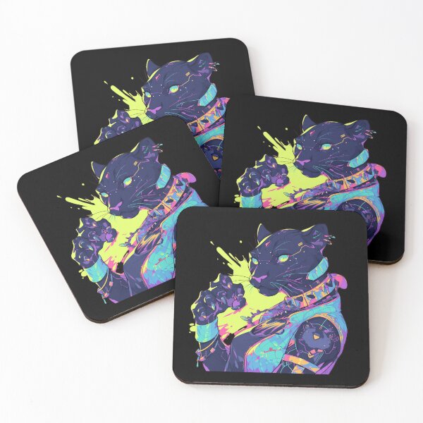 Item preview, Cyber Black Panther // Black Panther // Cool Animal // Cyber Animal // Future Animal Art // Animal Warrior // Animal Cute Art // Gaming Aesthetic stickers designed and sold by SMARTKIT  DESIGNAGENCY.