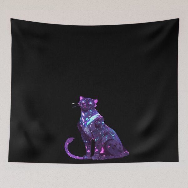 Item preview, Cyber Black Panther // Black Panther // Cool Animal // Cyber Animal // Future Animal Art // Animal Warrior // Animal Cute Art // Gaming Aesthetic stickers designed and sold by SMARTKIT  DESIGNAGENCY.