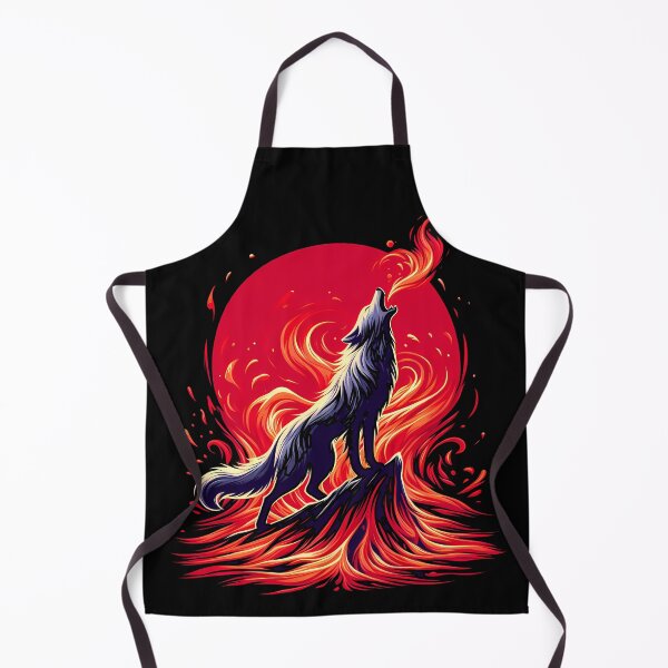 Item preview, Lava Fire Wolf Breathing Fire, Ai Generated Art designed and sold by ACC .