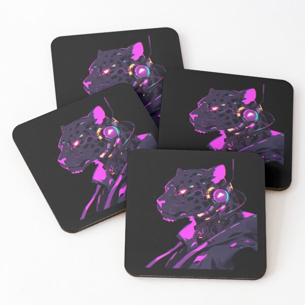 Item preview, Cyber Black Panther // Black Panther // Cool Animal // Cyber Animal // Future Animal Art // Animal Warrior // Animal Cute Art // Gaming Aesthetic stickers designed and sold by SMARTKIT  DESIGNAGENCY.