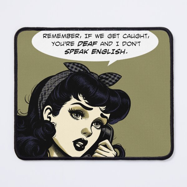 Item preview, Comic get caught deaf don't speak english designed and sold by Syahrasi.
