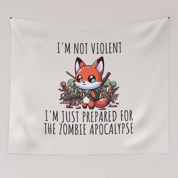 Item preview, Zombie Apocalypse Fox designed and sold by LemuellTrends.