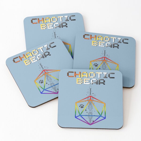 Item preview, Chaotic Bear Pride Flag Colors, Bear D20, Bear D&D designed and sold by Travelslightly.