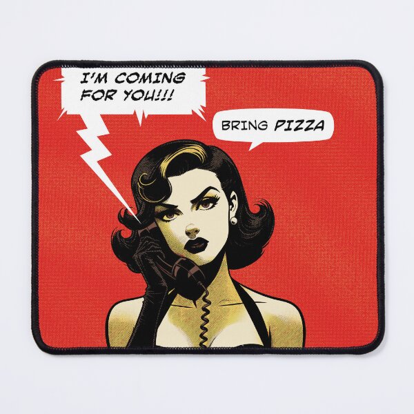 Item preview, Comic phone threat bring pizza designed and sold by Syahrasi.