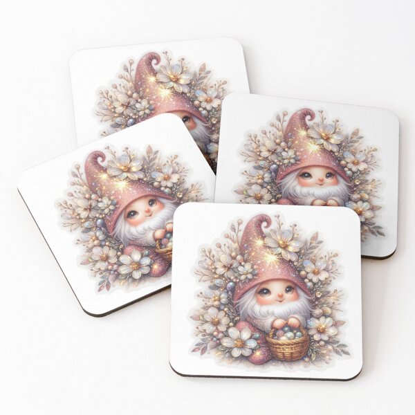 Item preview, gnome with flowers Easter cute sticker designed and sold by Expressions-Sel.