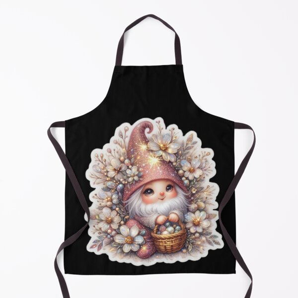 Item preview, gnome with flowers Easter cute sticker designed and sold by Expressions-Sel.