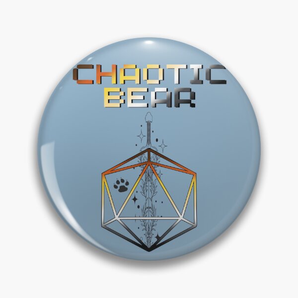 Item preview, Chaotic Bear Pride Flag Colors, Bear D20, Bear D&D Design 2 designed and sold by Travelslightly.