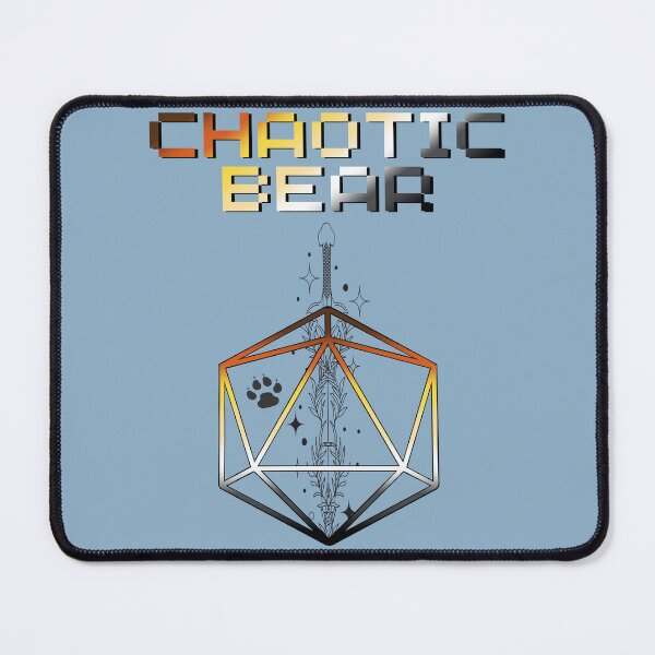 Item preview, Chaotic Bear Pride Flag Colors, Bear D20, Bear D&D Design 2 designed and sold by Travelslightly.