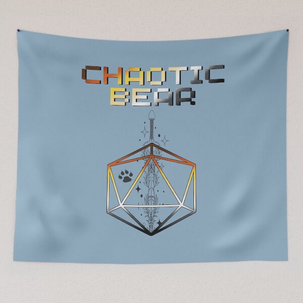 Item preview, Chaotic Bear Pride Flag Colors, Bear D20, Bear D&D Design 2 designed and sold by Travelslightly.