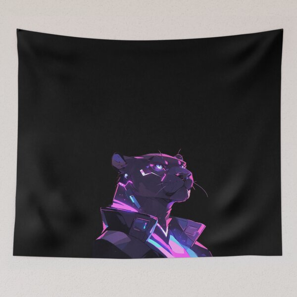 Item preview, Cyber Black Panther // Black Panther // Cool Animal // Cyber Animal // Future Animal Art // Animal Warrior // Animal Cute Art // Gaming Aesthetic stickers designed and sold by SMARTKIT  DESIGNAGENCY.
