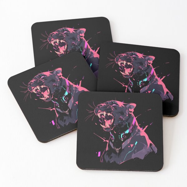 Item preview, Cyber Black Panther // Black Panther // Cool Animal // Cyber Animal // Future Animal Art // Animal Warrior // Animal Cute Art // Gaming Aesthetic stickers designed and sold by SMARTKIT  DESIGNAGENCY.